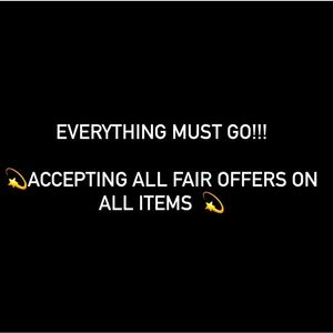 Closet clear out! Send in your offers!